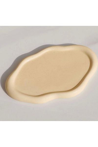 thiramis homeconcept Irregular Pinterest Style Decor&Jewelry Beige Tray