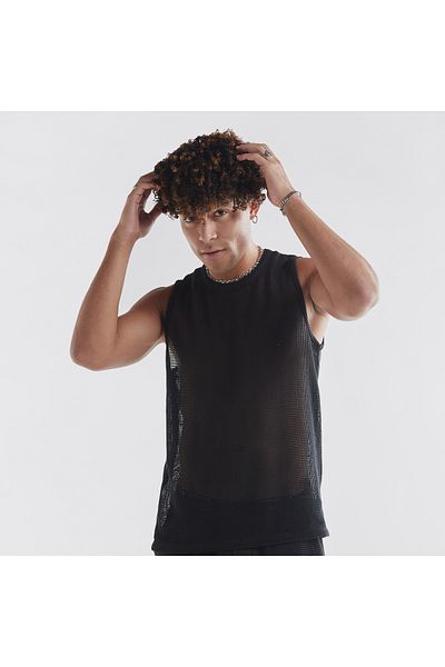 FAV Sleeveless Net Tank Top