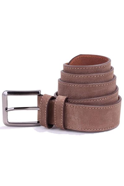 DAGOSTER DMK26-464DG Ανδρική ζώνη βιζόν 4 cm από γνήσιο δέρμα