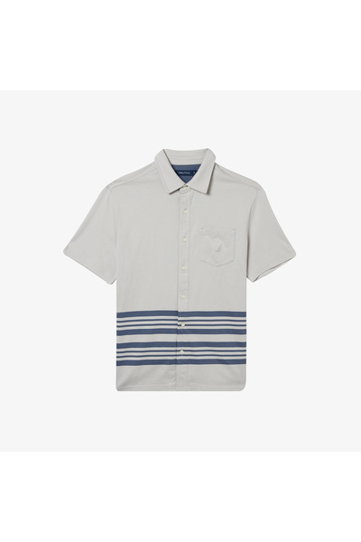 Nautica ERKEK GRİ KISA KOLLU GÖMLEK