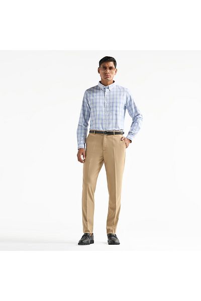 FAV Regular Fit Checked Shirt with Chest Pocket