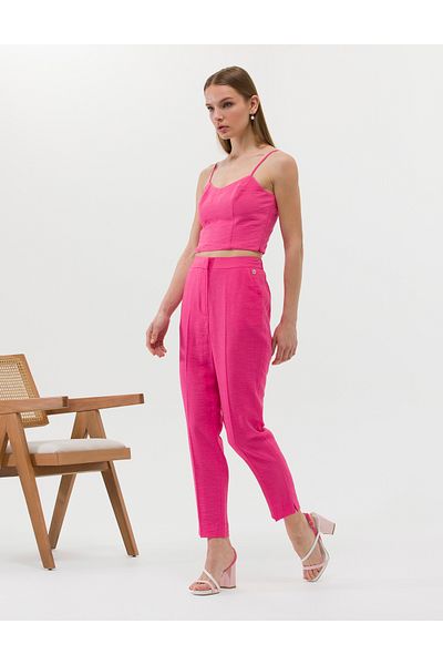 Pierre Cardin Fuchsia Fabric Trousers 50262600 -Vr023