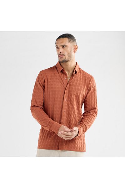 FAV Textured Shirt with Long Sleeves