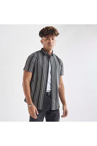 FAV Textured Shirt with Short Sleeves