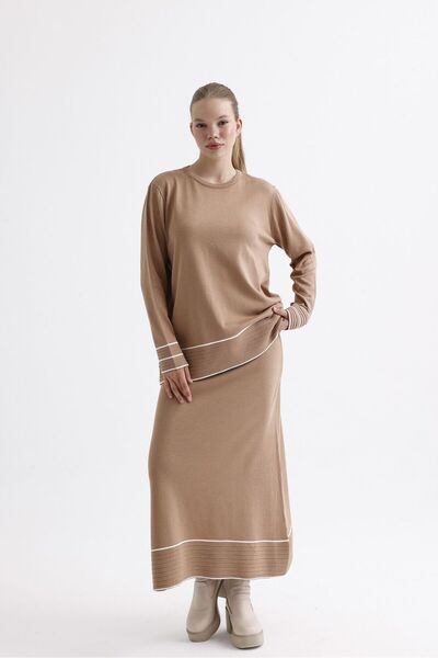 Butik Triko Etekli Takım. Merserize soğuk iplik.