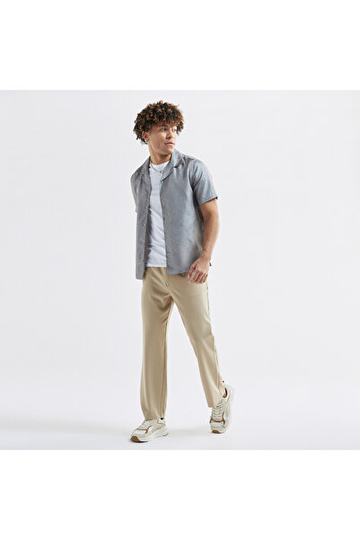 FAV Jacquard Shirt with Camp Collar