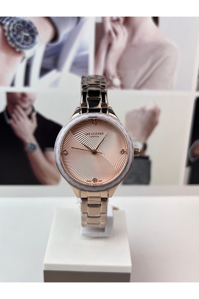 Lee Cooper Rose Gold 34mm Women's Wristwatch 3 Atm Waterproof