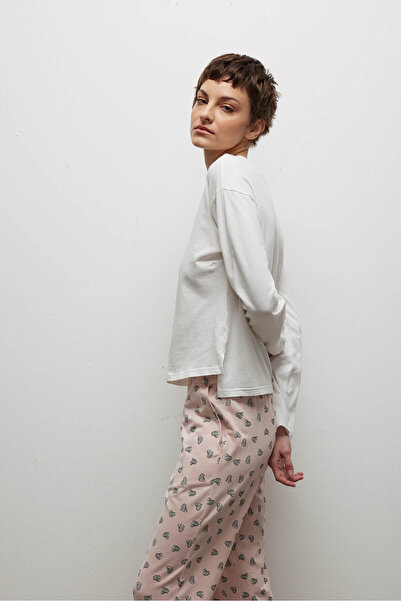 Hays Kadın Pamuklu Uzun Kollu Pijama Üstü