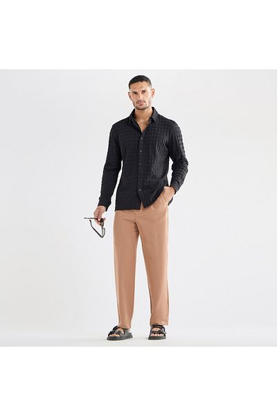 FAV Textured Shirt with Long Sleeves