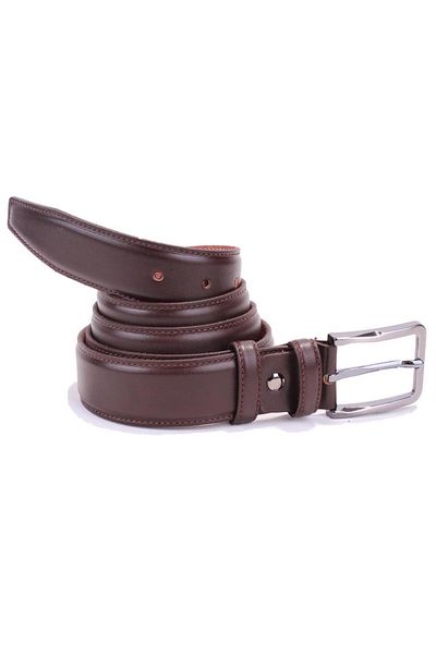 DAGOSTER DMK26-306DG Καφέ 3,5 cm Ανδρική ζώνη από γνήσιο δέρμα