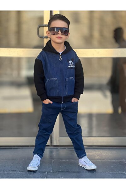 CEBA بدلة ثلاثية من الدنيم للأولاد