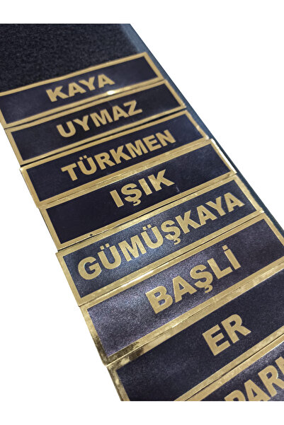 Akıncı Askeri Malzeme jandarmaAsayişİsimlik Pvc Plastik 2 Adet