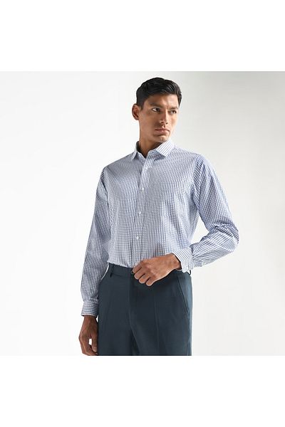 FAV Regular Fit Checked Shirt with Chest Pocket
