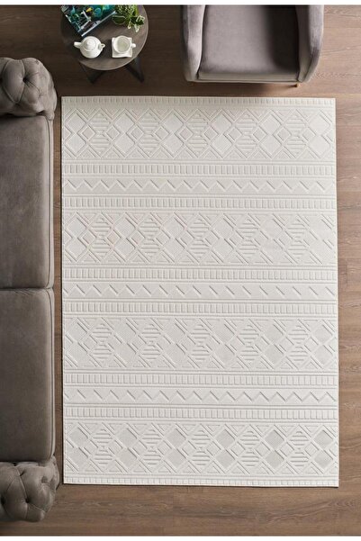 Red Halı Sisal Krem Oturma Odası Halısı Kolay Temizlenebilir Yumuşak Dokulu ve Kaymaz Taban Şık Salon Halısı