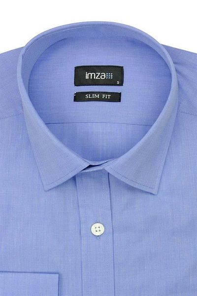 İmza Cămașă de bază Filafil cu mânecă lungă, cu guler dur, slim fit, cu croială îngustă 1004225008