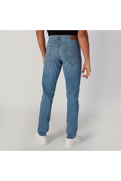 Lee Cooper Slim Fit Plain Mid Waist Jeans with Pocket Detail
