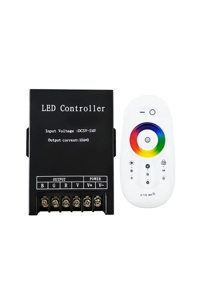 Ledarmy 2.4G dokunmatik uzaktan kumanda 30A yüksek kontrol cihazı RGB Dimmer LED ışık şerit KTF-QC19
