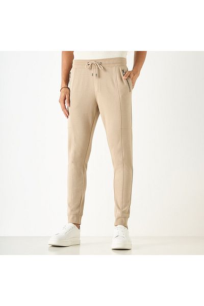 Iconic Textured Joggers with Drawstring Closure and Pockets