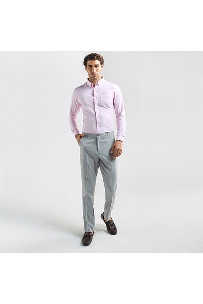 FAV Checked Regular Fit Flexi Waist Trousers with Pockets