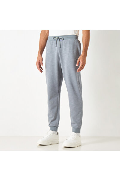 Kappa Plain Joggers with Drawstring Closure and Pockets