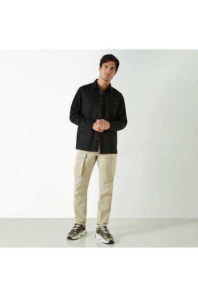 ECKO Unltd Solid Relaxed Fit Cargo Pants with Pockets