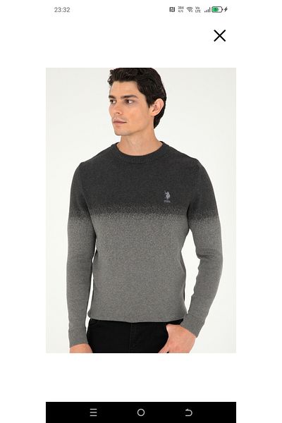 U.S. Polo Assn. Спортен пуловер с кръгло деколте от U.S. Polo Assn Slim fit