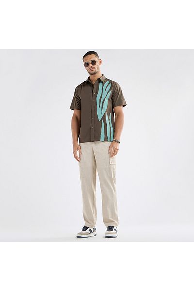 FAV Flexi Waist Regular Fit Cargo Pants with Drawstring Closure