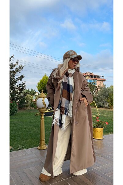 NUNU365COM Oversize Kaşe Kaban