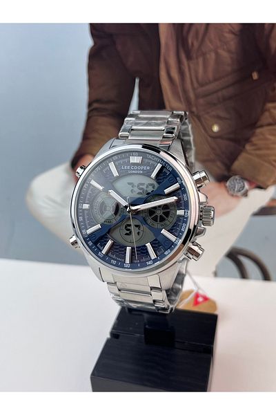 Lee Cooper Analog Digital Sport Men's Wristwatch 5 Atm Waterproof