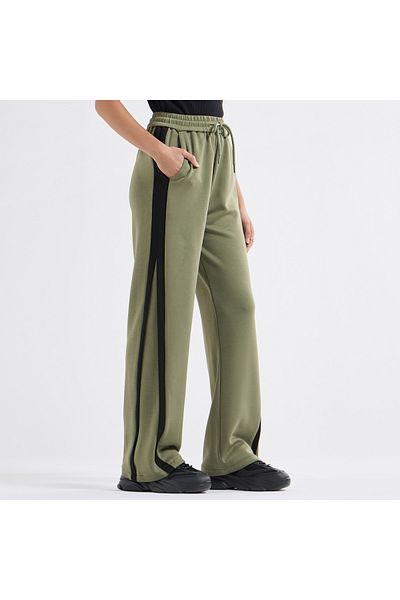 FAV Panelled Track Pants with Drawstring Closure and Pockets