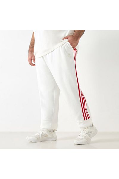 Kappa Striped Track Pants with Drawstring Closure and Pockets