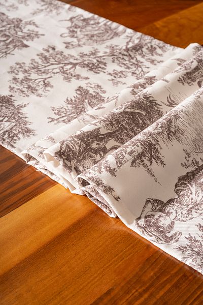Alseko Concept Brown Tasseled, English Peasants Pattern 40X140Cm Runner