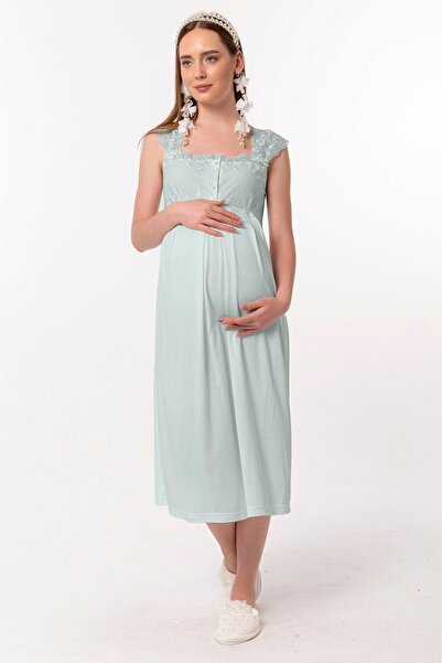 ByLohusa Effortt Турецький мереживний нічний халат для вагітних та молодих мам