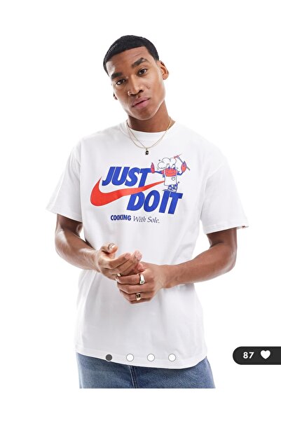 Nike Sportswear Max90 ''Cooking With Sole Graphic'' SU24 Short-Sleeve Beyaz E...