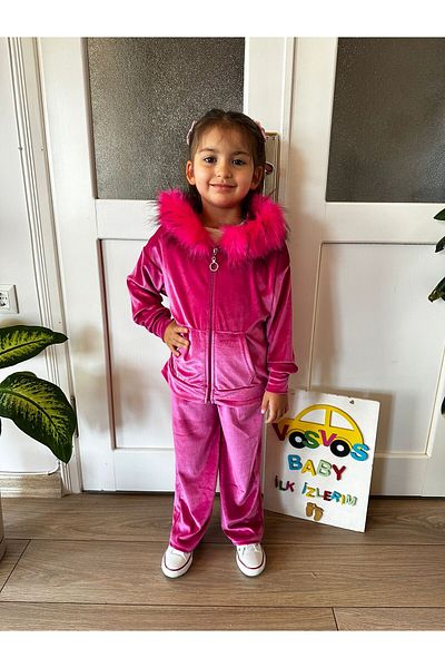 VOSVOSBABYSTORE SET DE TRANSPORT CU GUGĂ DETALIAT DE BLANĂ FUCHIA