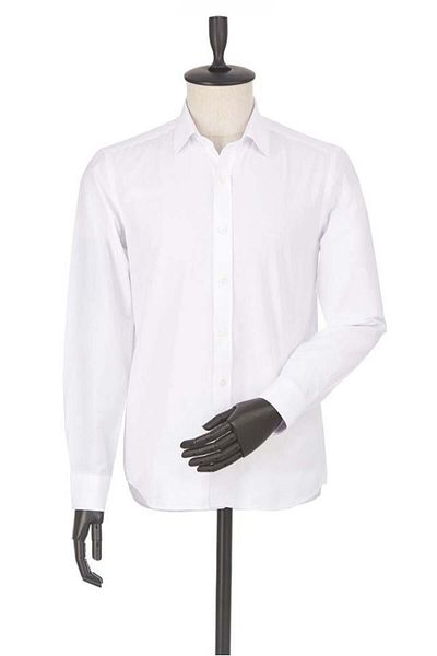 İmza Cămașă albă cu mânecă lungă Filafil, cu guler dur, slim fit, slim fit1004225008