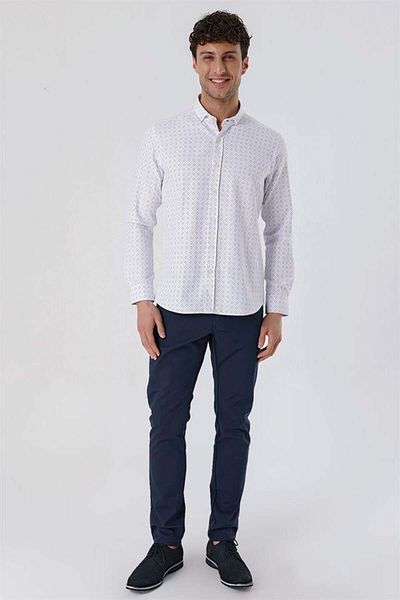 İmza Cămașă cu mânecă lungă, cu mânecă lungă, imprimată, din bumbac, clasică, slim fit1004230167
