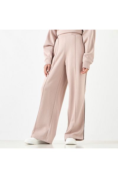 Kappa Solid Track Pants with Elasticated Waistband and Pockets