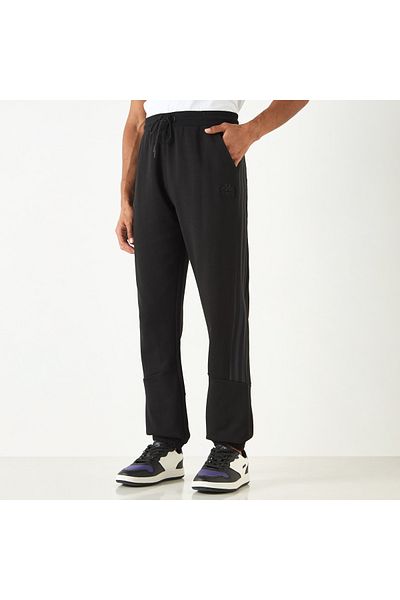 Kappa Striped Track Pants with Drawstring Closure and Pockets