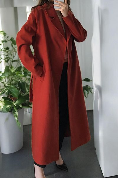 Flow Mi̇sseale Birded Long Cash Coat