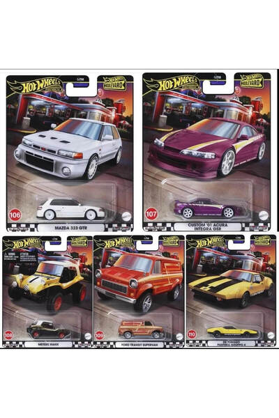 HOT WHEELS HotWheels Premium Boulevard 5'li Set 2024 Mix 4 Mazda Acura Ford