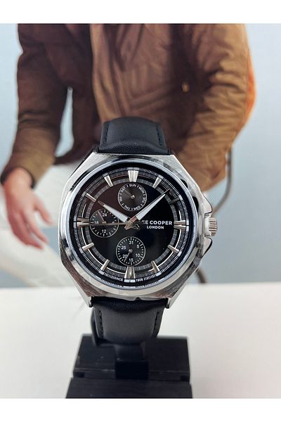 Lee Cooper Black Men's Wristwatch 5 Atm Waterproof
