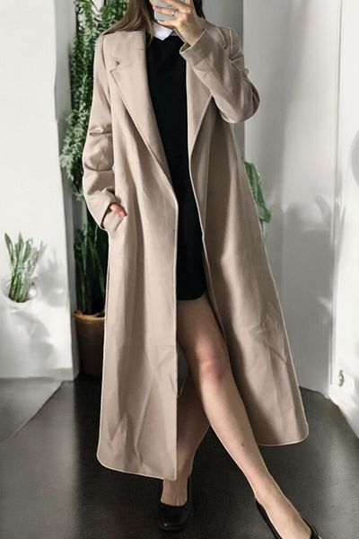 Flow Mi̇sseale Birded Long Cash Coat