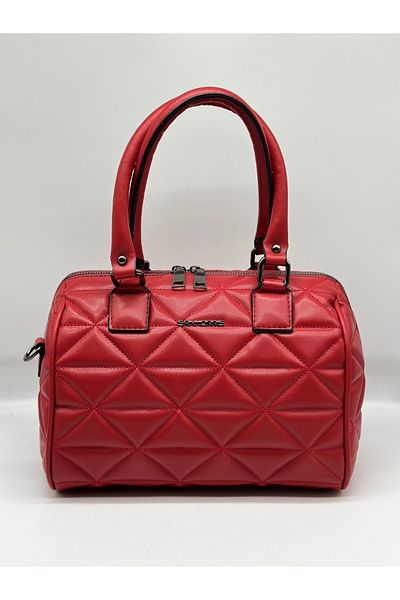 LOTUS AYAKKABI & ÇANTA Red Soft Hand and Shoulder Bag