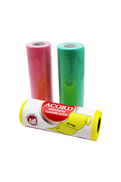 Go İthalat ACORD SOFTTEX-415 ROLĂ PERFORATĂ PÂNZĂ GALBENĂ 20 BUCĂȚI (4940)