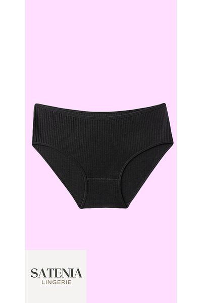 SATENIA LINGERIE Plus Size Women's Ribbed Panties - Pack of 4 (Xl-2Xl to 3XL)