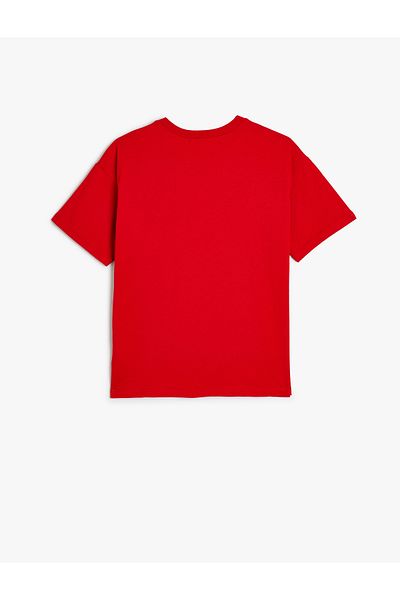 Koton Guns N' Roses Licensed Cotton T-Shirt - Short Sleeve, Crew Neck