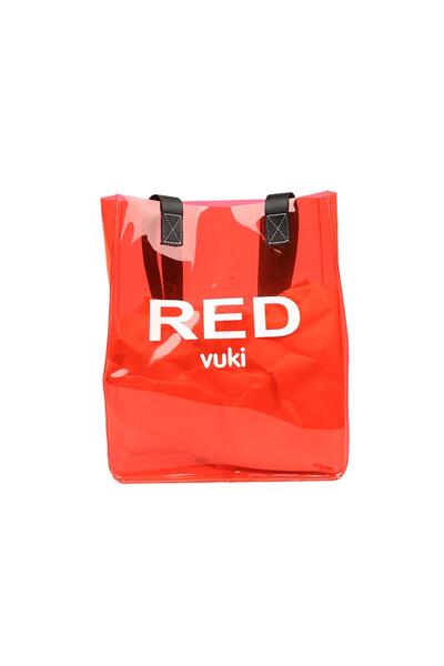 Attach Kh-şeffaf Yan Kol Çantası Kırmızı Red