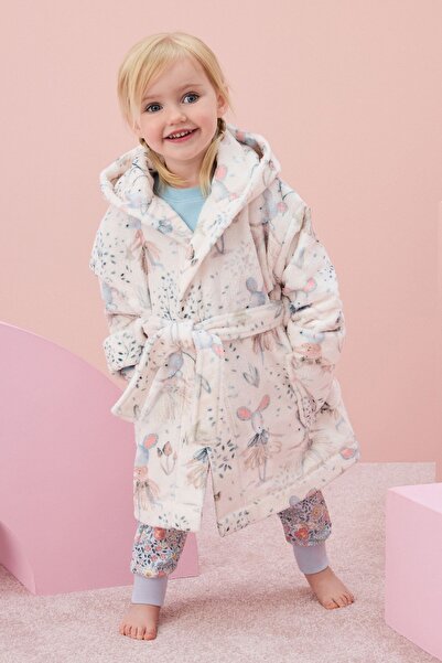 Next Baby Yumuşak Dokunuşlu Desenli  Polar Sabahlık