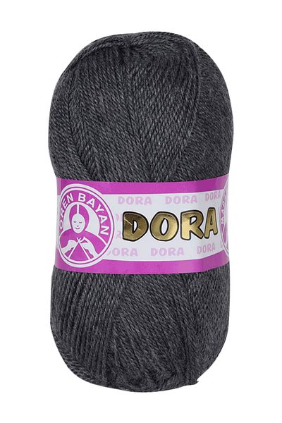 Ören Bayan Dark Gray Knitted Dora Hand Knitting - Thread 009